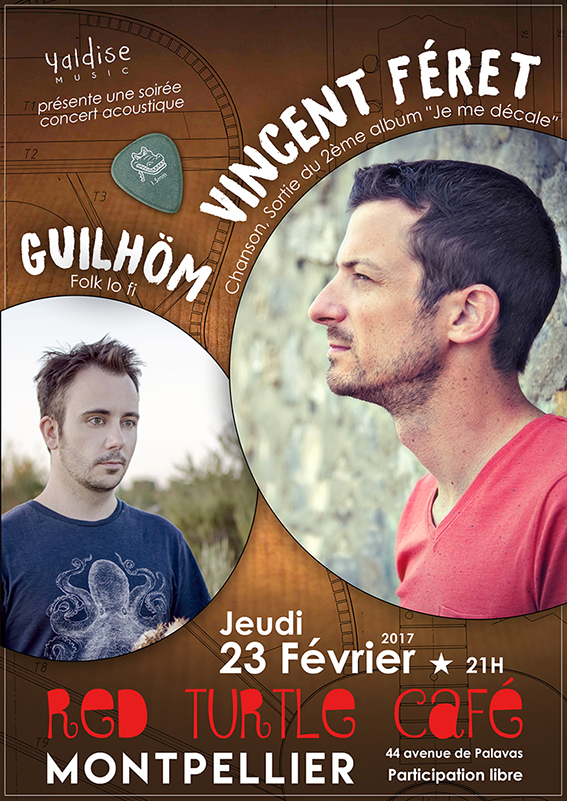 Affiche guilhöm + Vincent Feret red turtle 23/02/2017