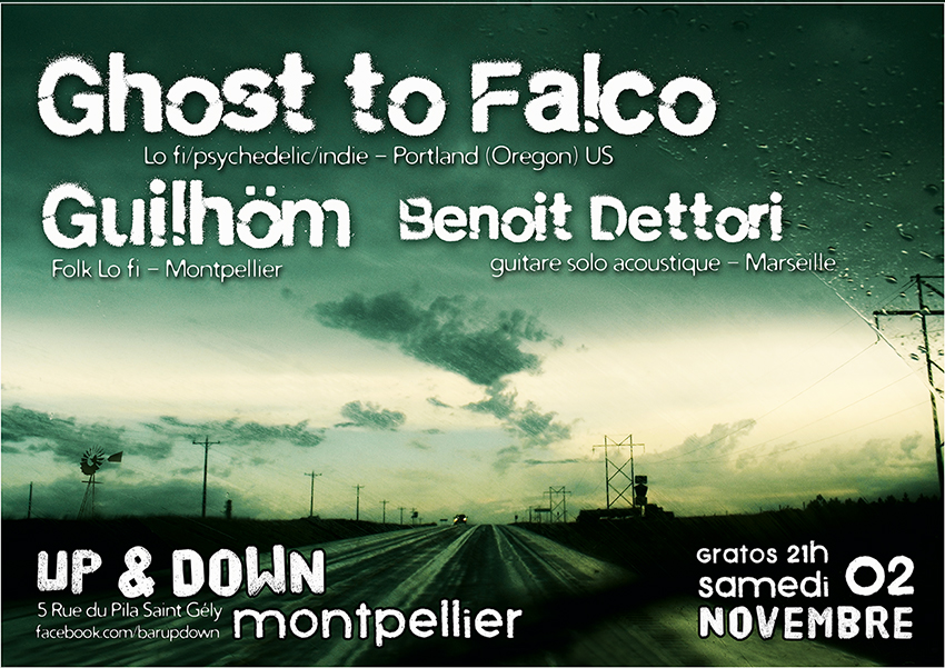 Affiche du concert du 02 novembre 2013 à l'Up&Down de Montpellier