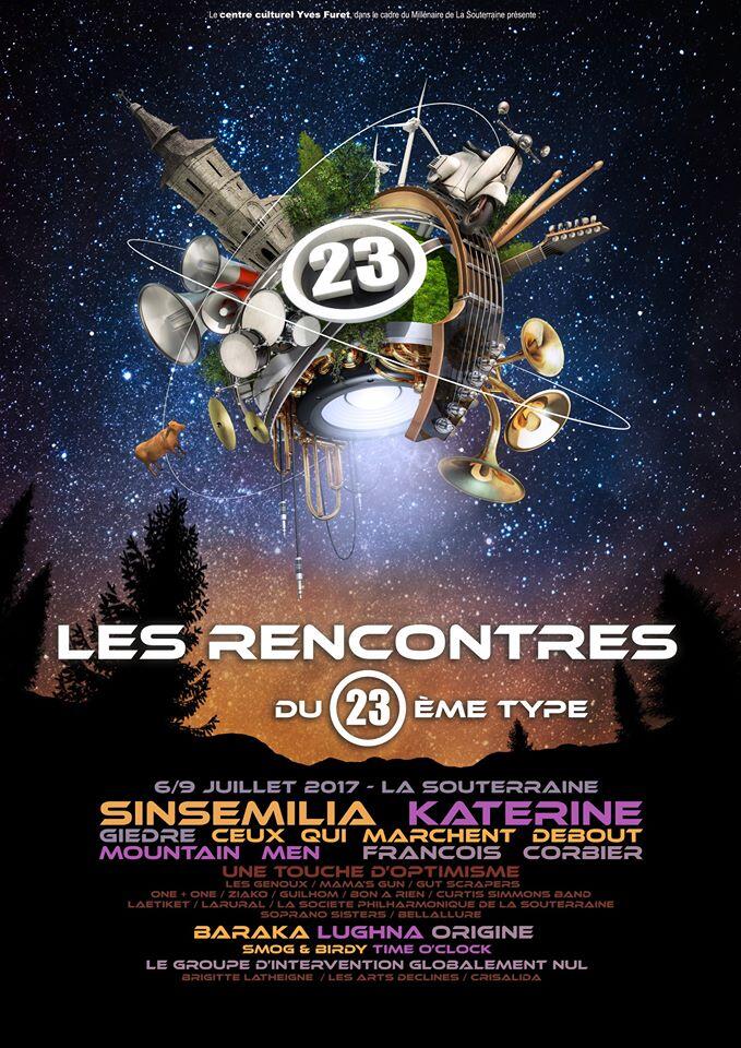 Rencontres du 23ème Type (affiche festival)